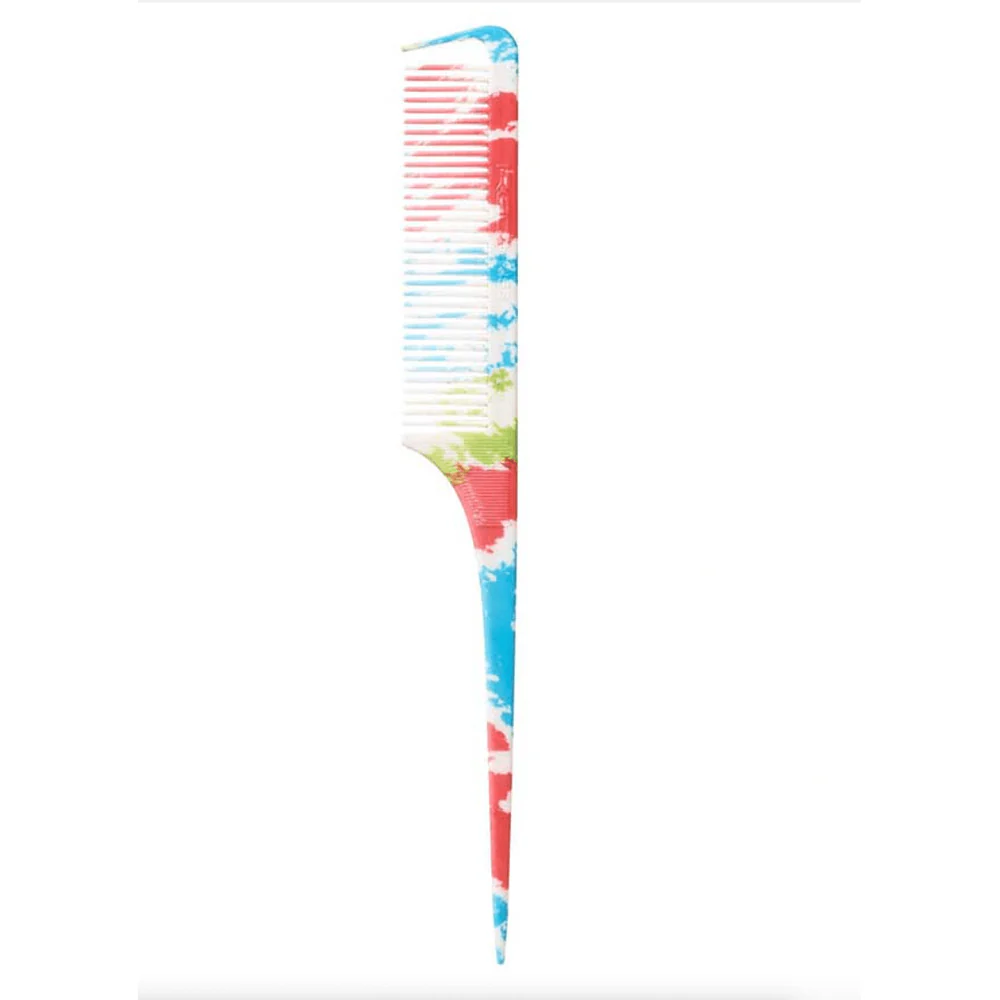 Red by Kiss Parting Pin Tail Comb โ Red Tie Dye - Image 4