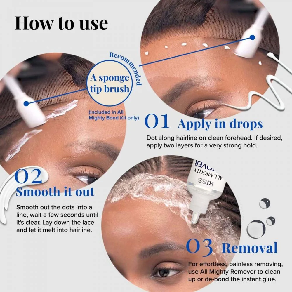 Red by Kiss All Mighty Bond Lace Wig Adhesive Kit - Image 4