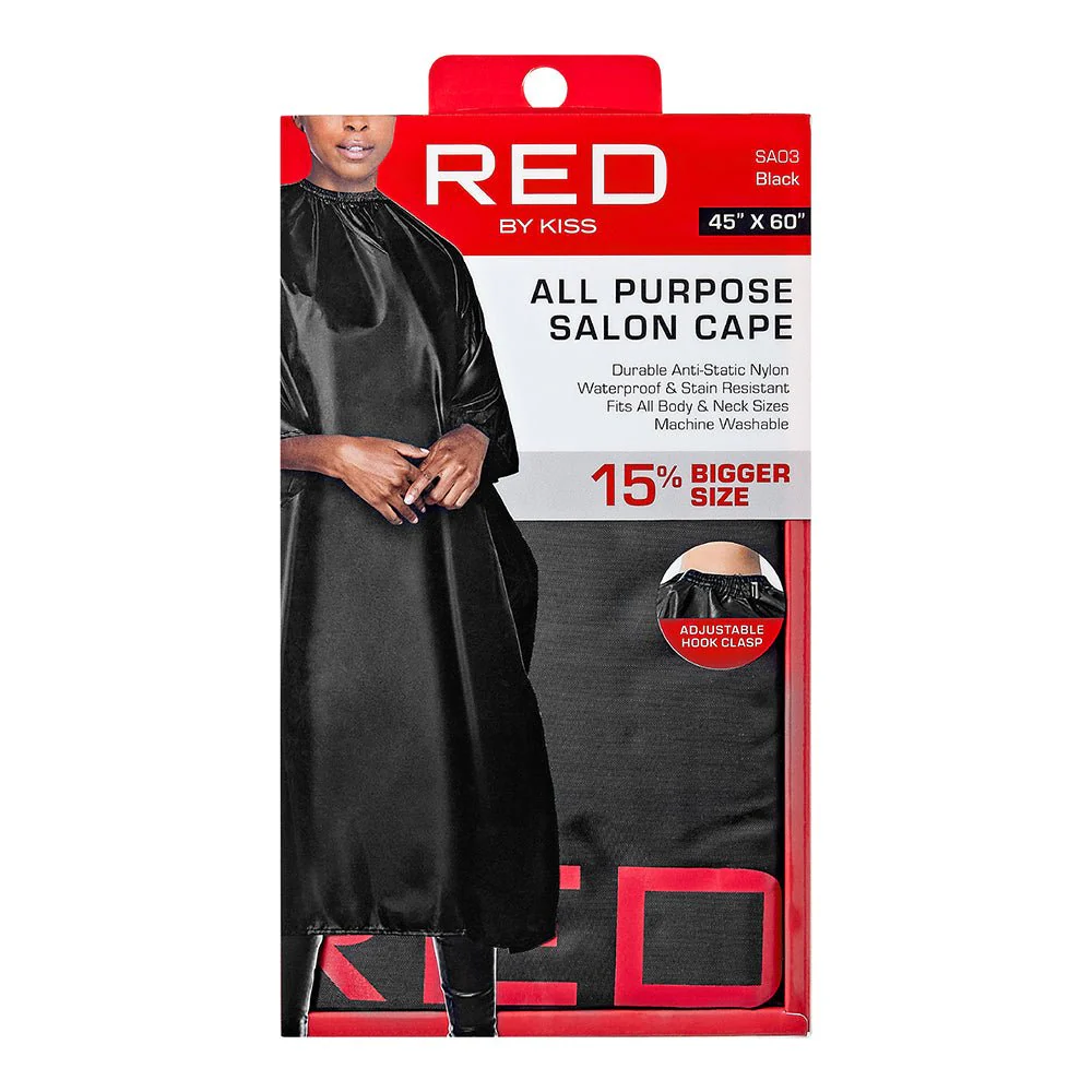 Red by Kiss All Purpose Salon Nylon Cape - Image 4