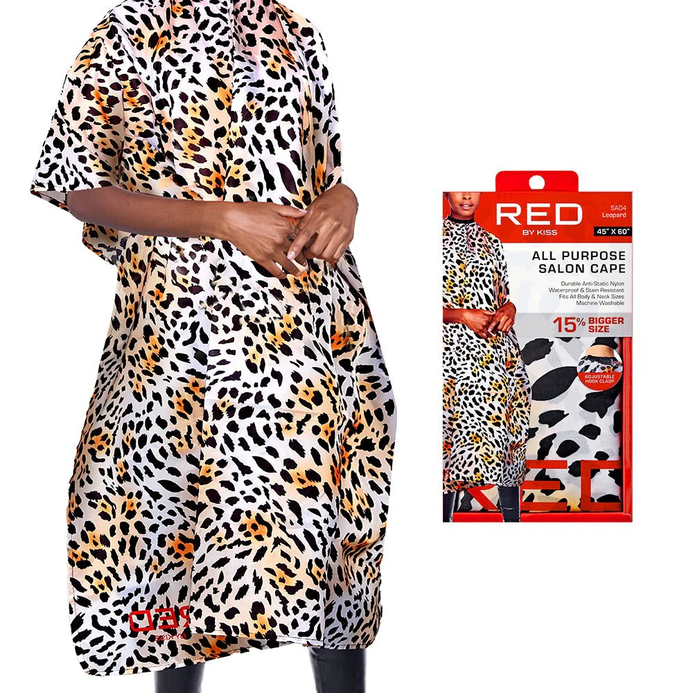 Red by Kiss All Purpose Salon Nylon Cape - Image 7