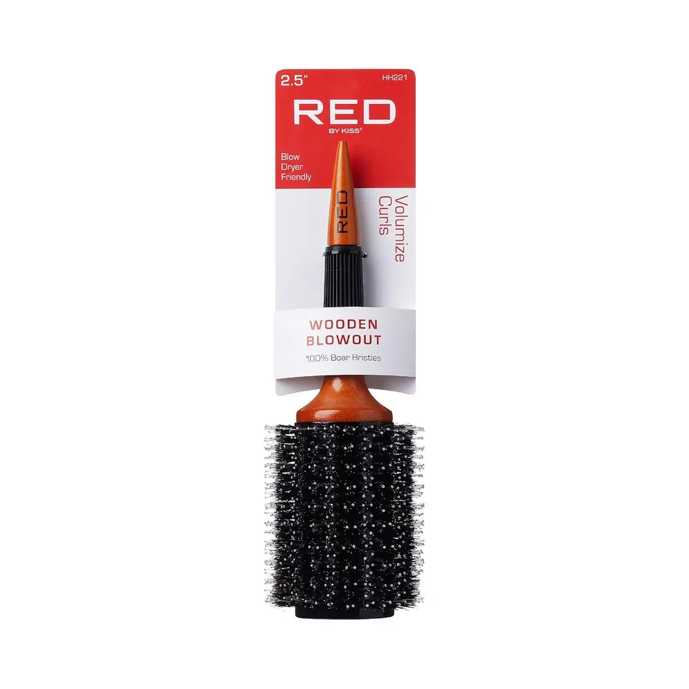 Red by Kiss Wooden Blowout Brush