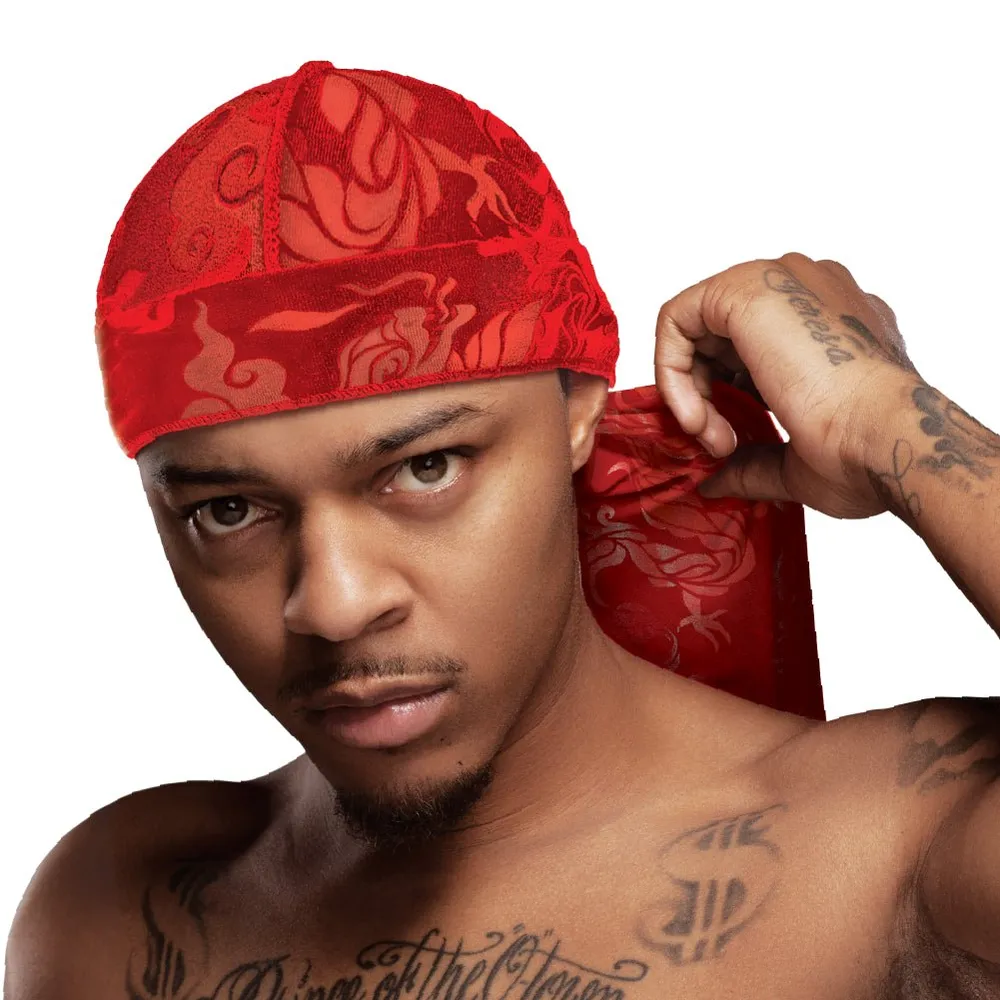 Red by Kiss Bow Wow X Power Wave Sleek Pattern Durag - Image 11