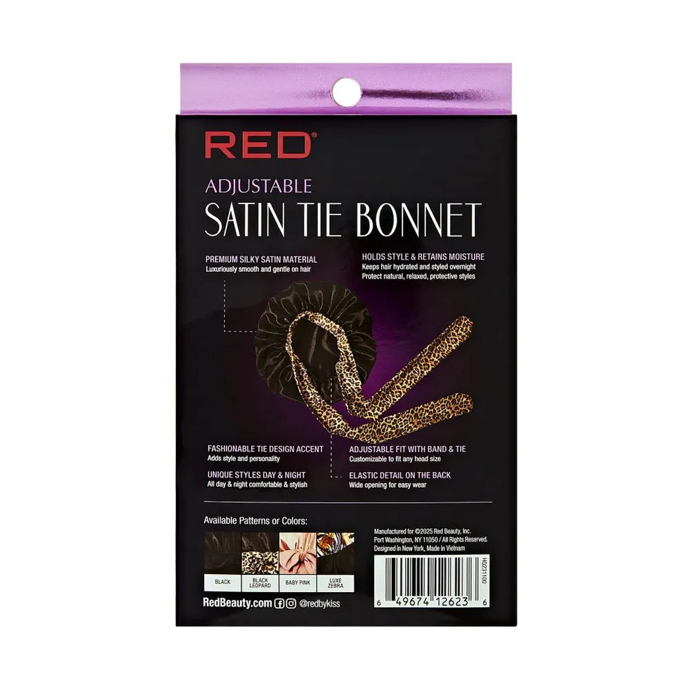 Red by Kiss Satin Tie Bonnet XL - Image 8
