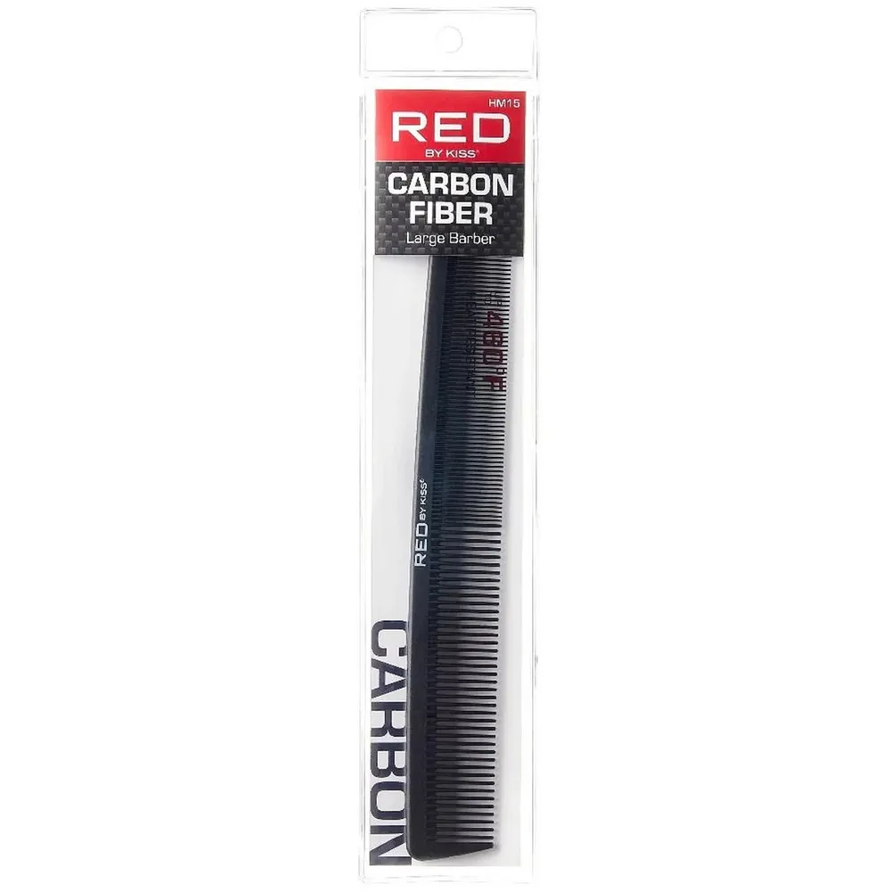 Red by Kiss Carbon Fiber Large Barber Comb - Image 2
