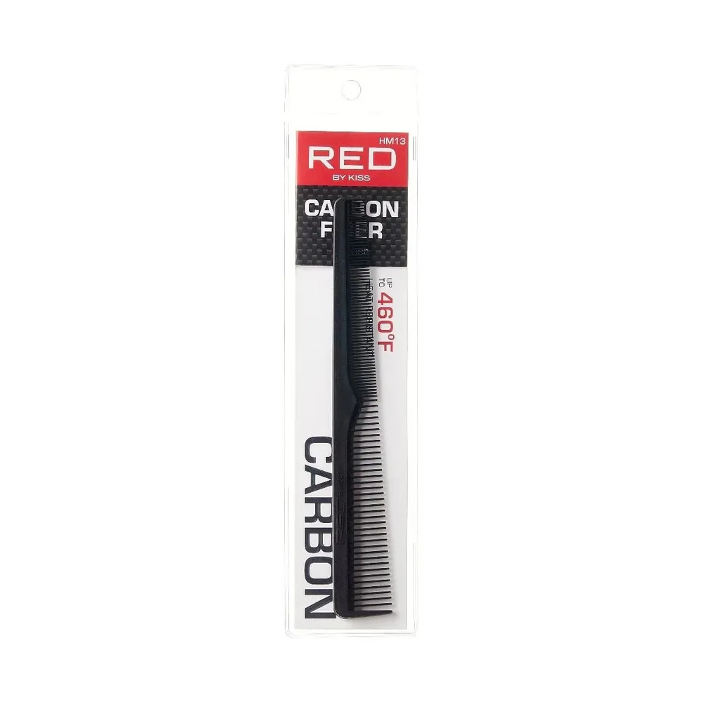 Red by Kiss Carbon Fiber Parting Rat Tail Comb - Image 2