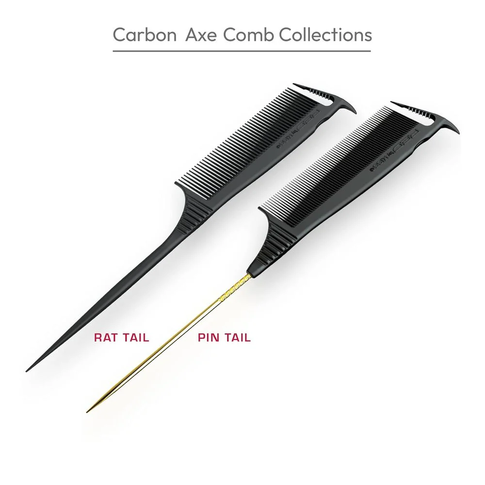Red by Kiss Carbon Axe Comb with Pin Tail - Image 5