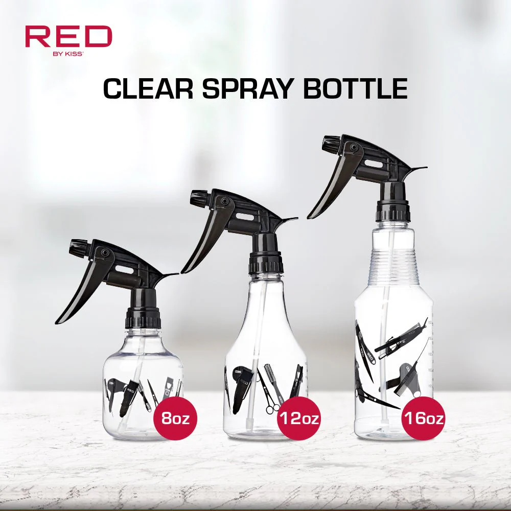Red by Kiss – Clear Spray Bottle