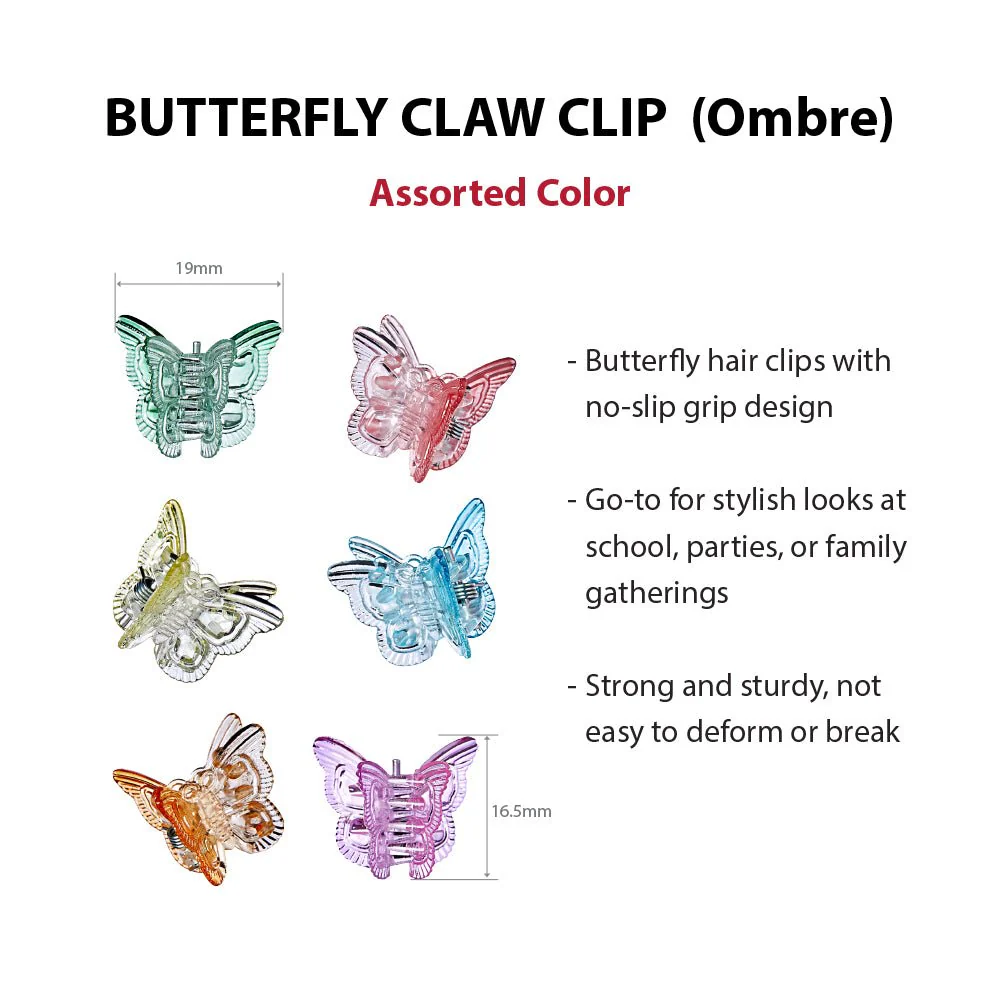 Red by Kiss Colorful Kids Hair Claw Clips - Image 14