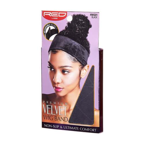 Red by Kiss Premium Velvet Wig Band – One Size - Image 2