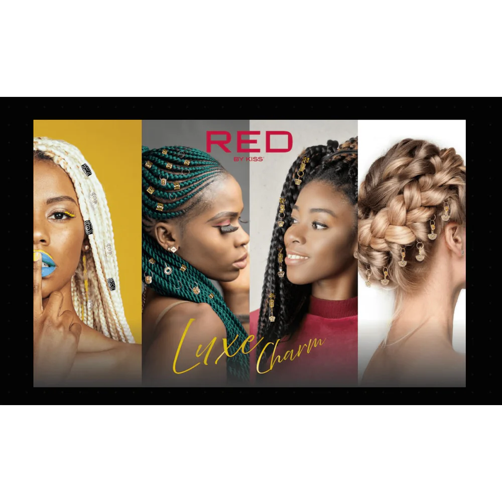 RED Luxury Hair Braid Charm – Assorted Styles