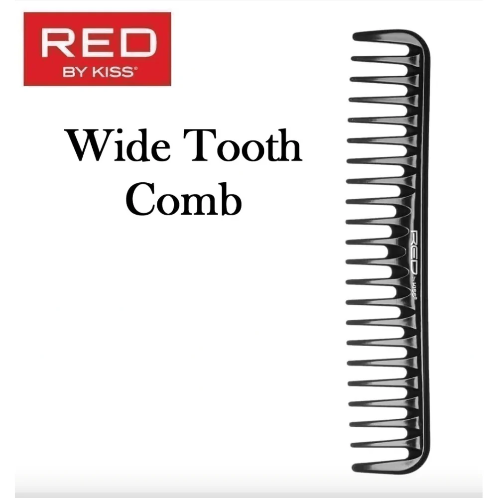 Red by Kiss Wide Tooth Comb – Black - Image 2