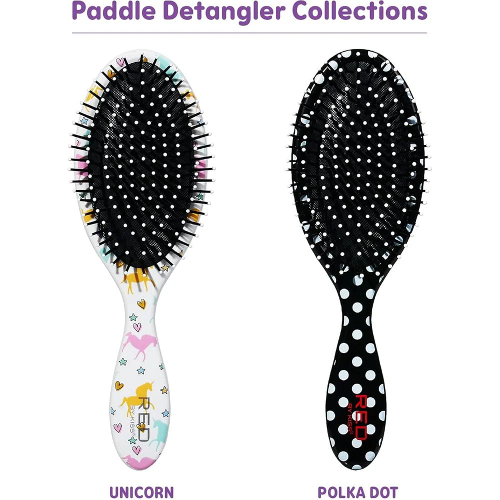 Red by Kiss Unicorn Detangler – Full-Length Paddle - Image 5