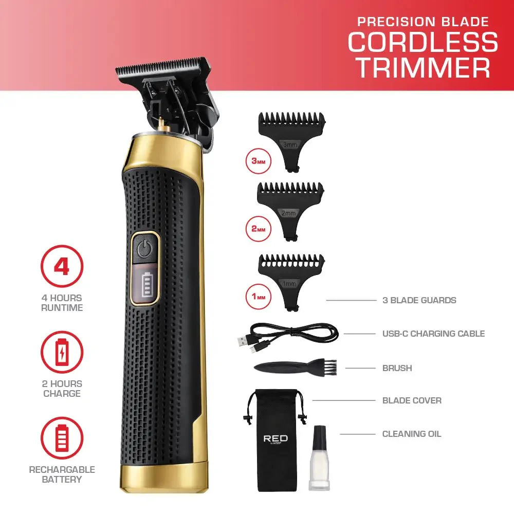 Red by Kiss Diamond Like Carbon Zero-Gap Cordless Trimmer - Image 3