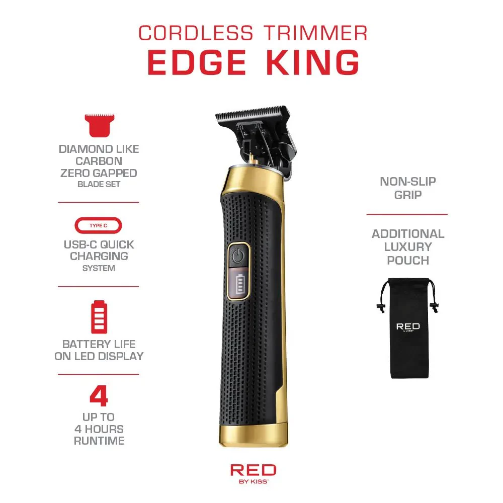 Red by Kiss Diamond Like Carbon Zero-Gap Cordless Trimmer - Image 5