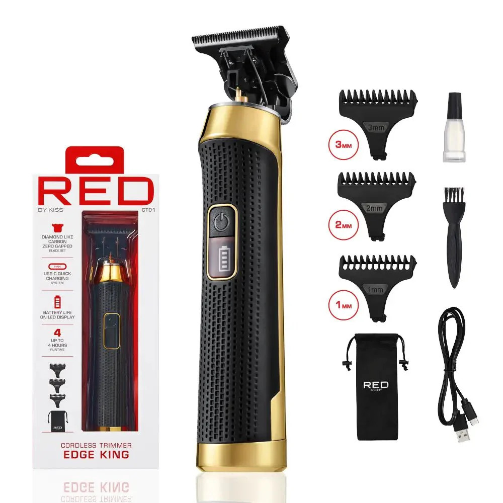 Red by Kiss Diamond Like Carbon Zero-Gap Cordless Trimmer - Image 7