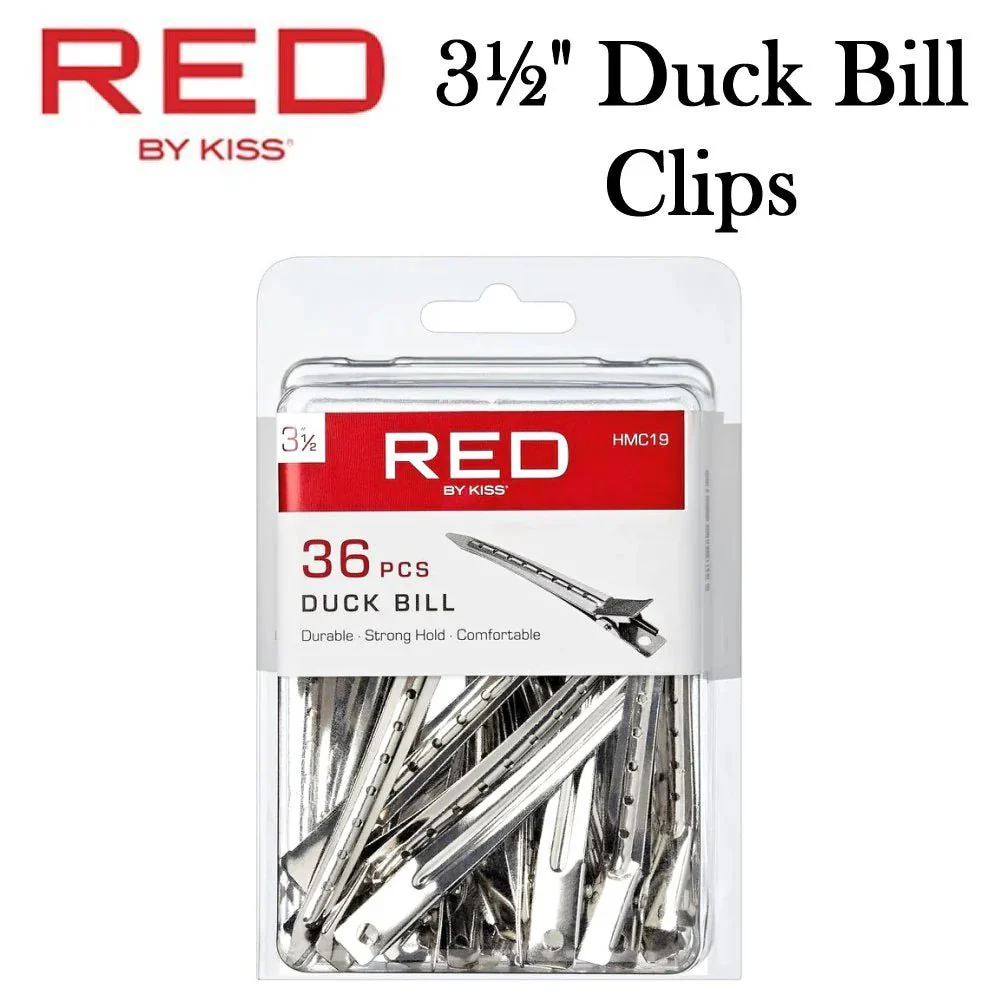 Red by Kiss Duck Bill Clips
