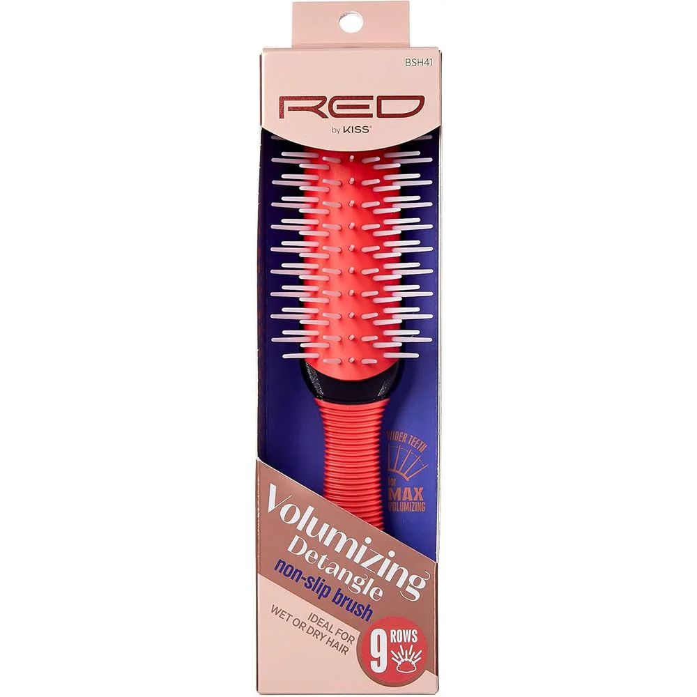 Red by Kiss Volumizing Detangle Brush – 9-Row Detangler