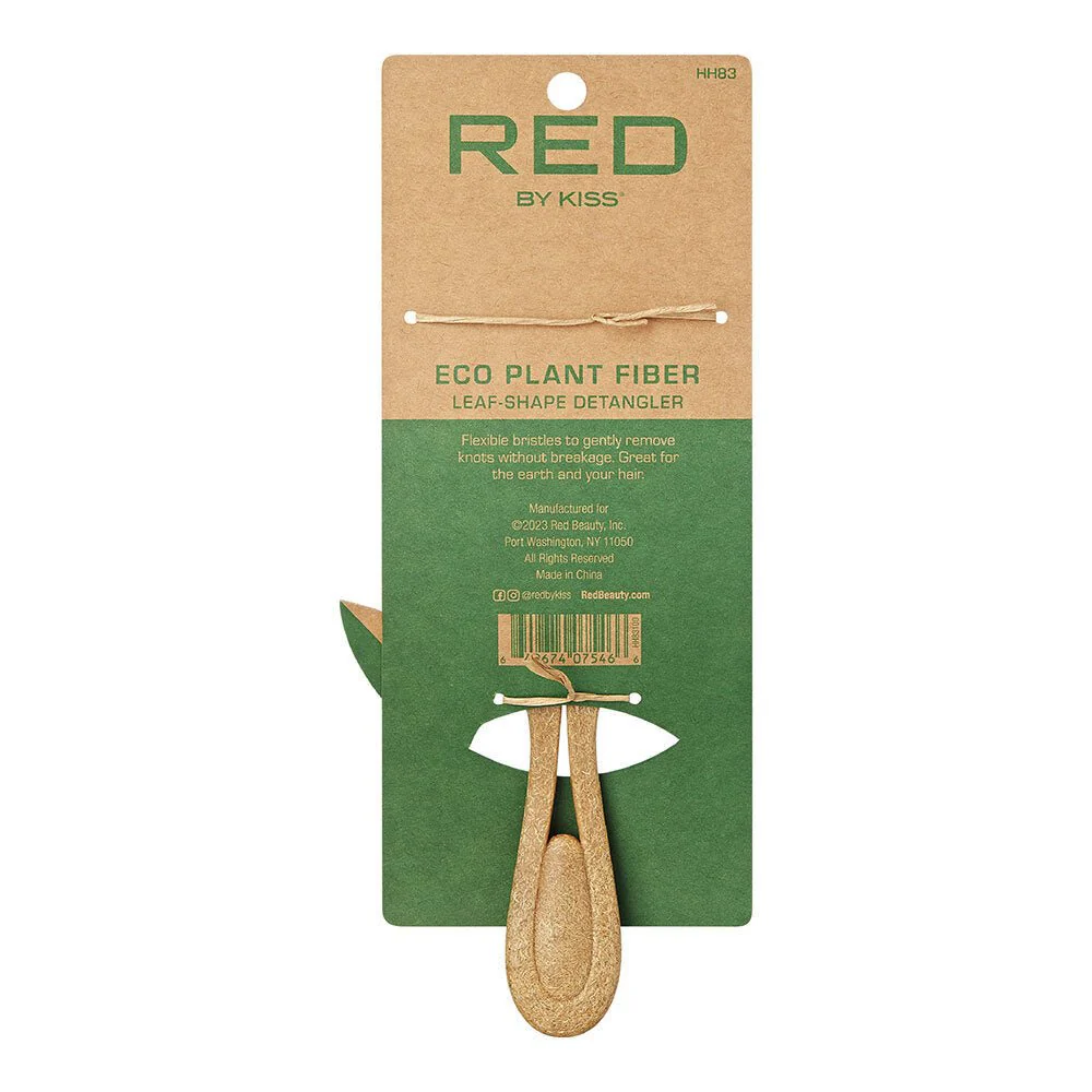Red by Kiss Eco Plant Fiber Oval Brush β Gentle Detangling Oval - Image 4