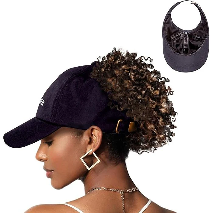 Satin Lined Backless Baseball Cap  – One Size - Image 4