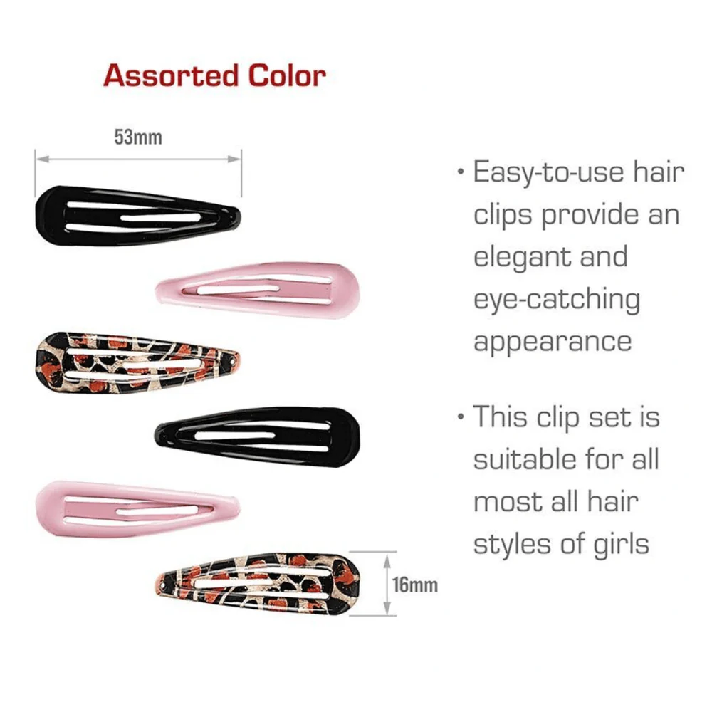 Red by Kiss Snap Clips – Strong Hold 6 pcs - Image 3