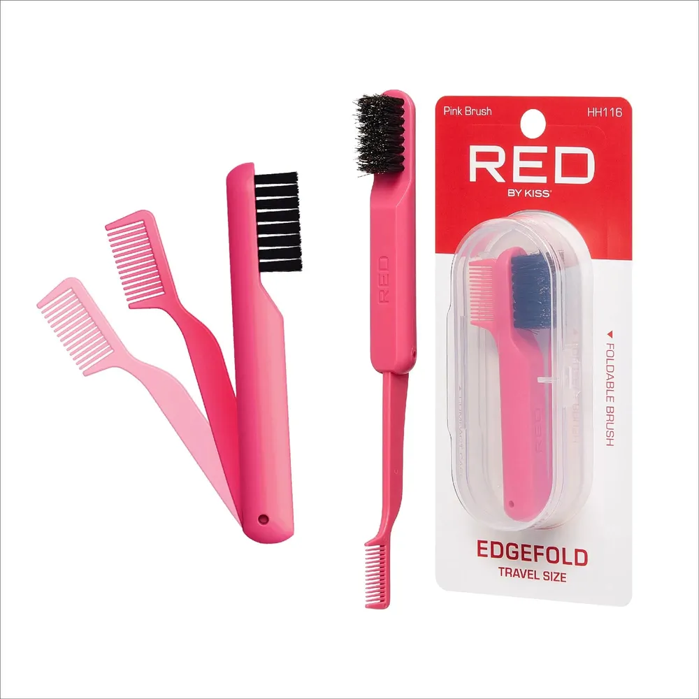 Red by Kiss Edge Fold Travel Size ā Pink