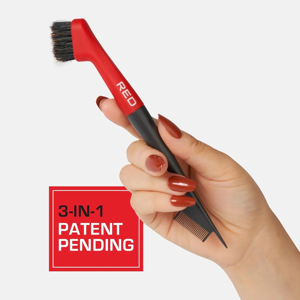 Red by Kiss Angled Edge Pro Brush – Dual-Sided Brush - Image 3