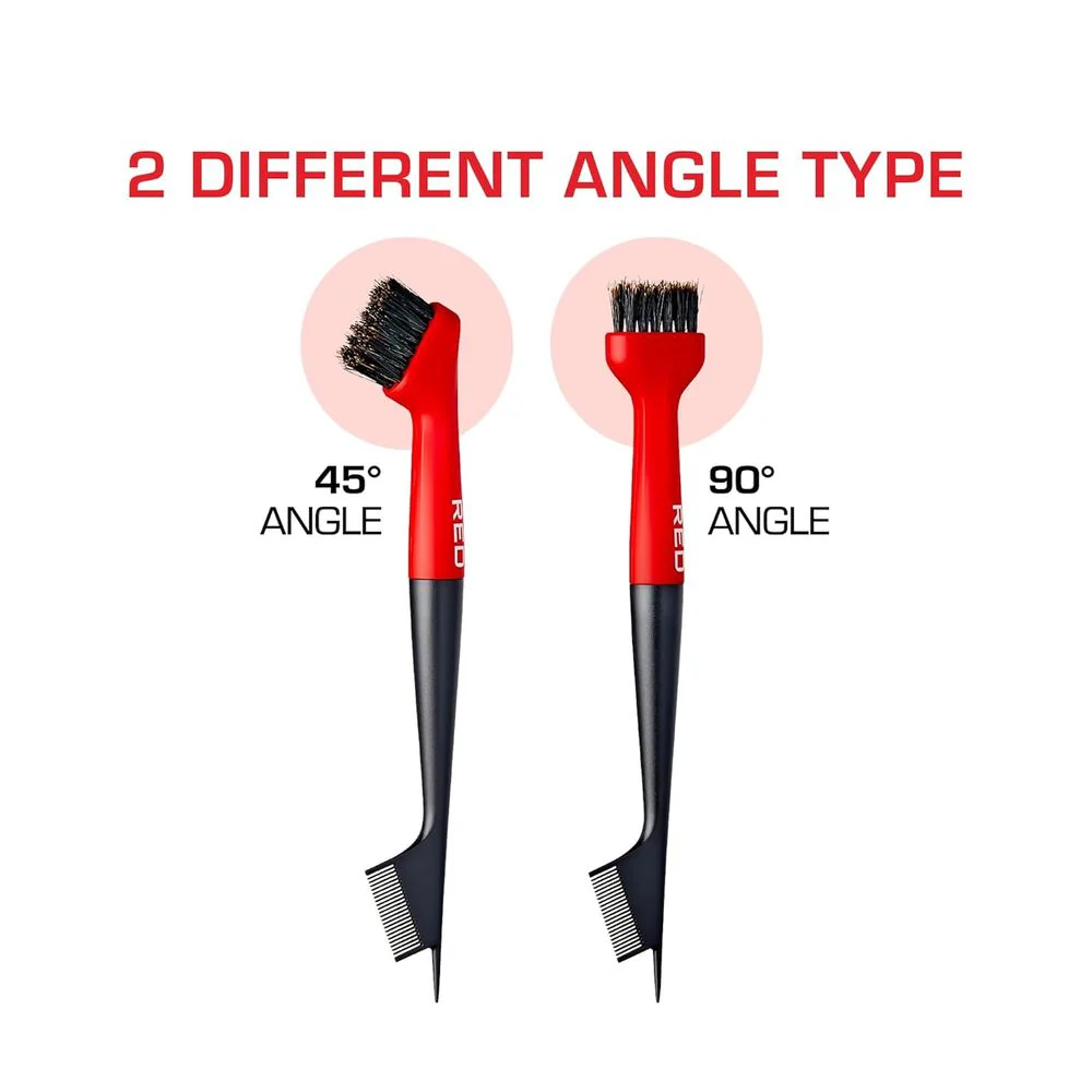 Red by Kiss Angled Edge Pro Brush – Dual-Sided Brush - Image 4