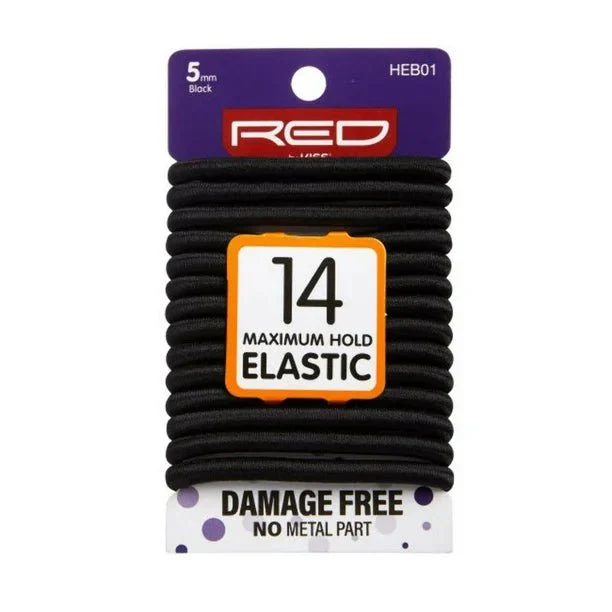Red by Kiss Elastic Bands – 14 Count