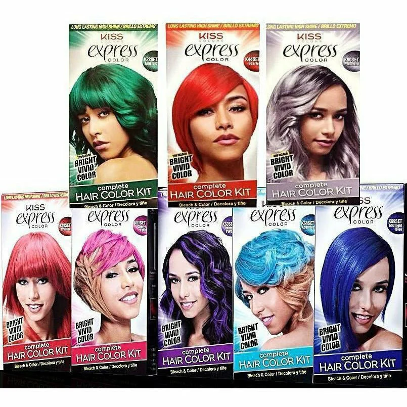 Red by Kiss Express Semi-Permanent Hair Dye – 6 Shades