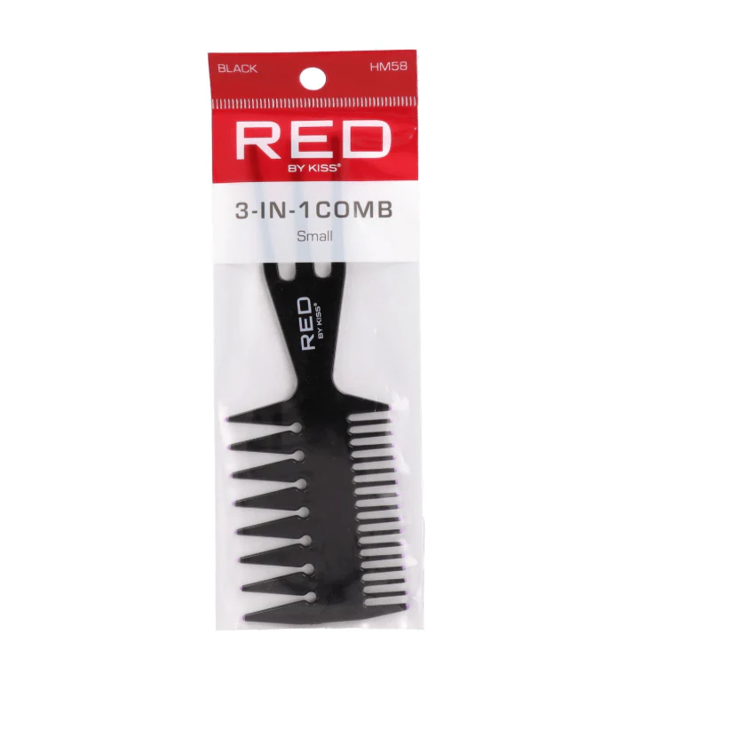 Red by Kiss 3-in-1 Comb – Small, Black - Image 2