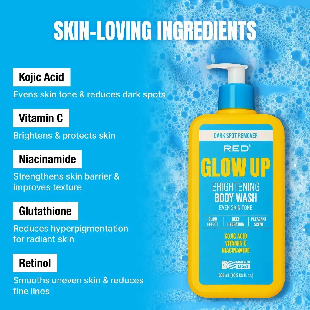 Red By Kiss Glow Up Body Wash Kojic Acid Vitamin C & Niacinamide - Image 3
