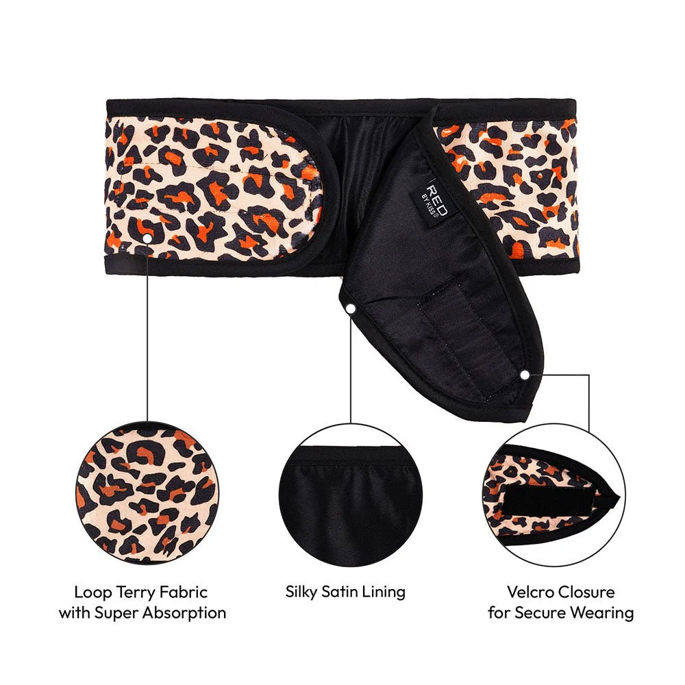 Red by Kiss Hook and Loop Fastener Spa Headband - Image 7