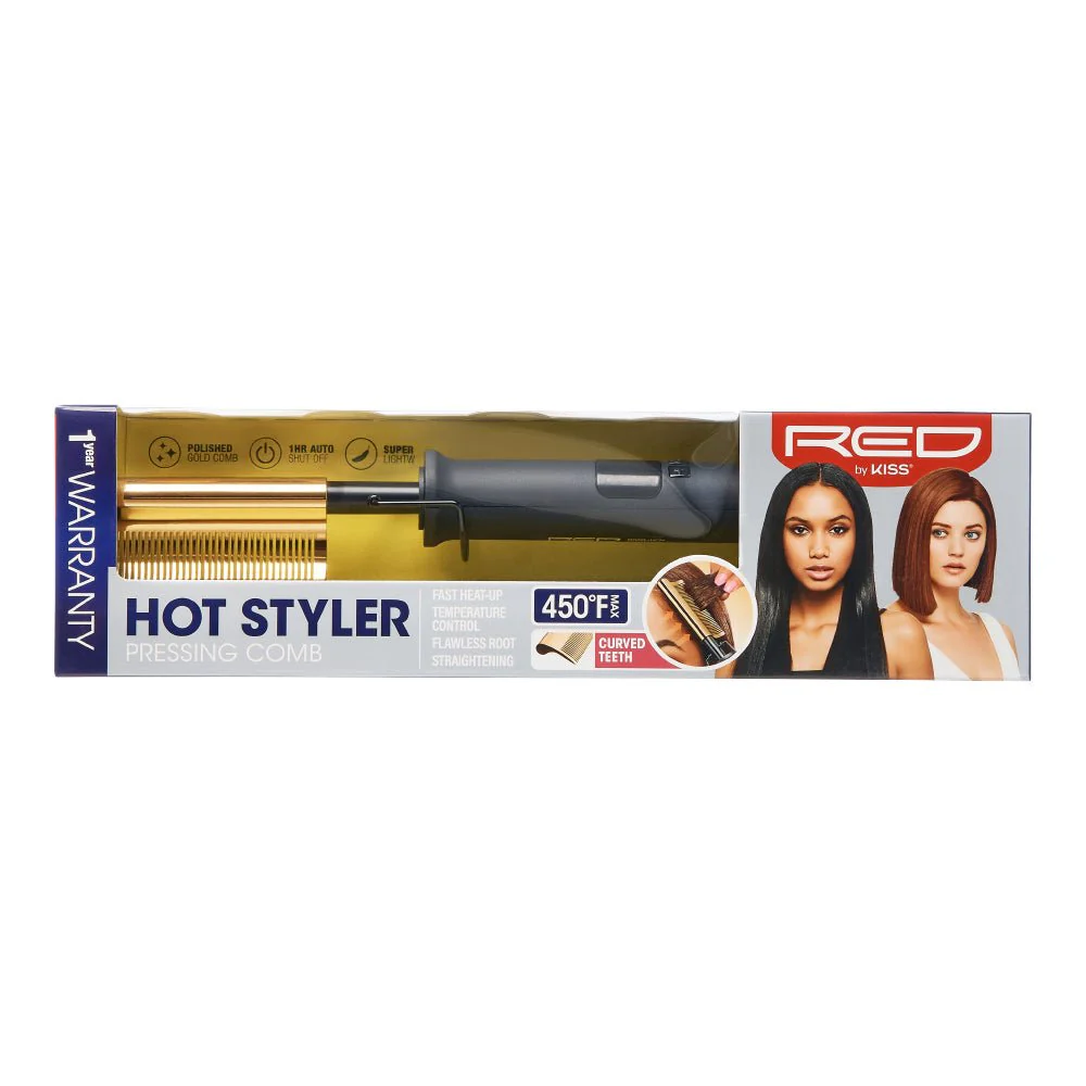 Red by Kiss Hot Styler Pressing Comb - Image 4