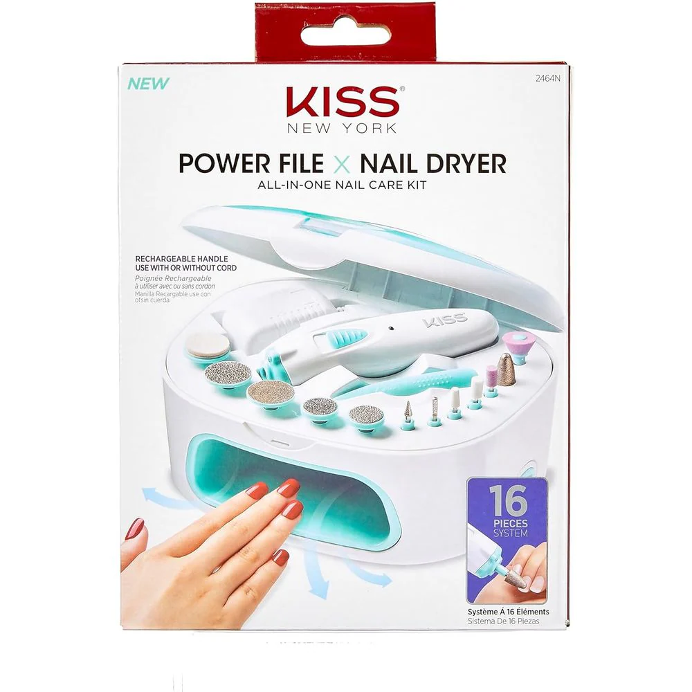 KISS Power File X Nail Dryer - 16 Pc Set