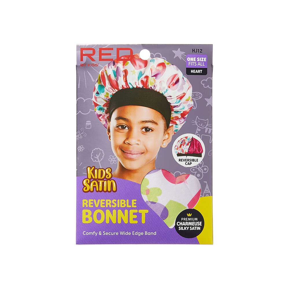 Red by Kiss Kids Satin Bonnet – Cute Prints - Image 7