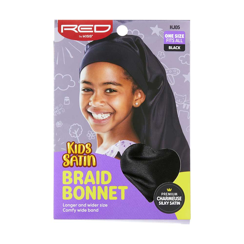 Red by Kiss Kids Satin Bonnet – Cute Prints - Image 9