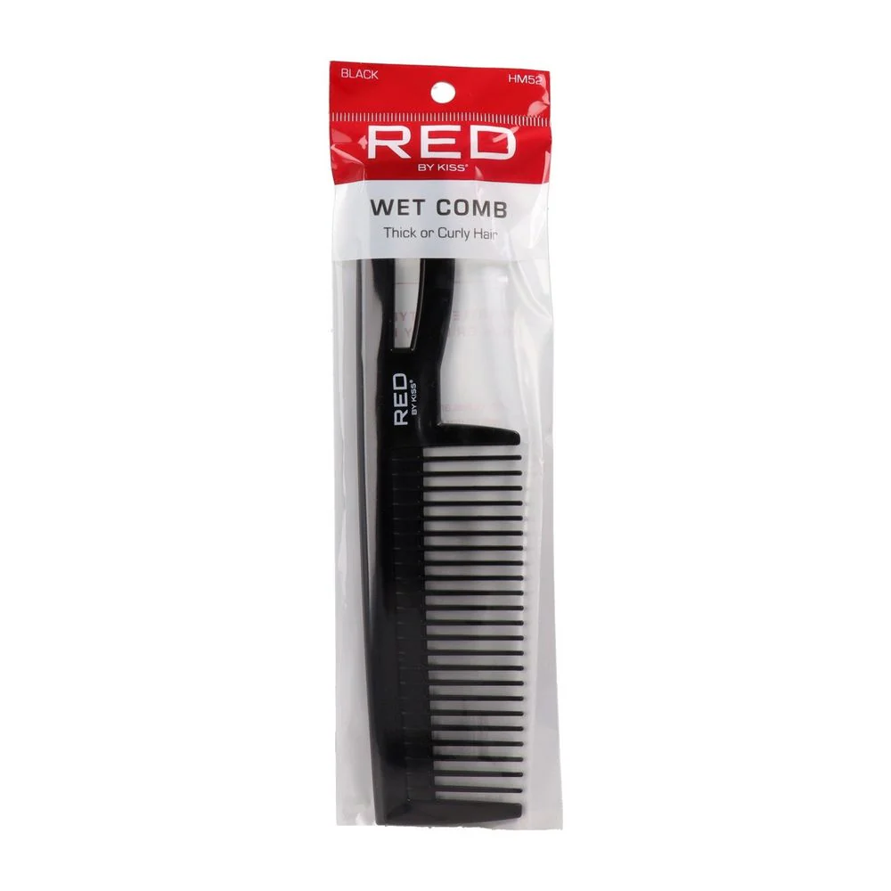 Red by Kiss Carbon Fiber Wet Comb – Black