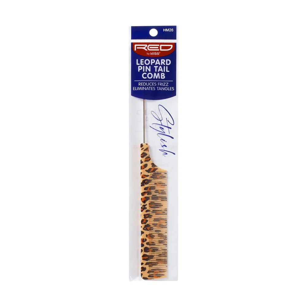 Red by Kiss Leopard Pintail Comb