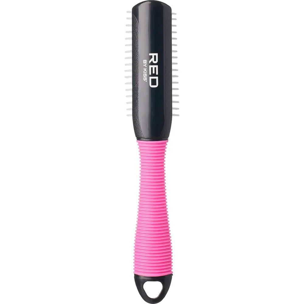 Red by Kiss Detangling Mini Non-Slip Brush – 5-Row Mini Brush - Image 4