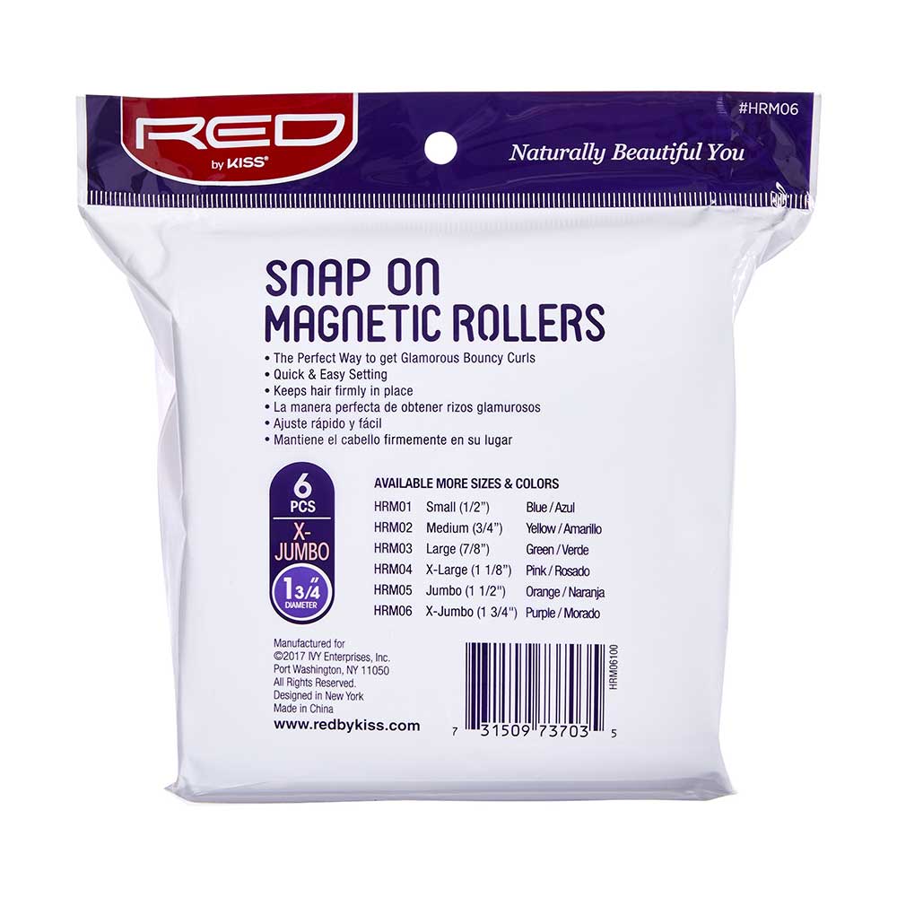 Red by Kiss Snap-On Magnetic Rollers - HRM01–HRM06 - Image 15
