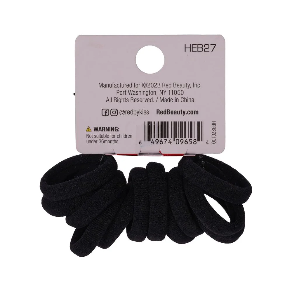 Red by Kiss Mini Ponytail Holders – 12 Count - Image 3