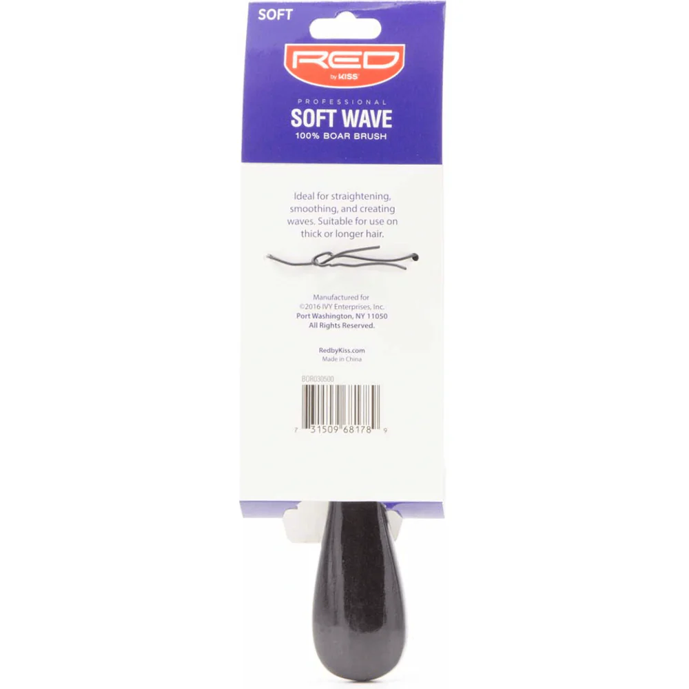 Red by Kiss Soft Wave Boar Brush – Soft - Image 2