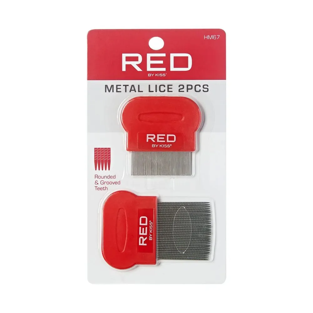 Red by Kiss Metal Lice Comb – HM67