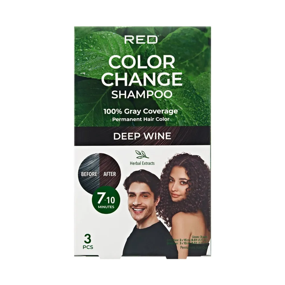 Red by Kiss Natural Herbal Color Change Shampoo - Image 5
