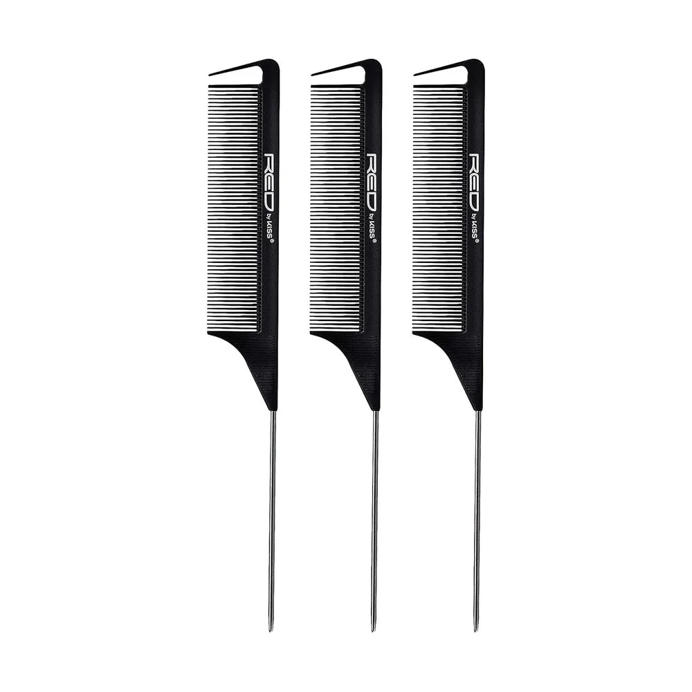 Red by Kiss Black Pin Tail Comb - Image 4