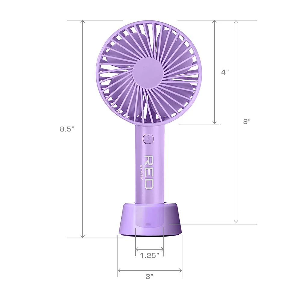 Red by Kiss Portable Handheld Beauty Fan - Image 18