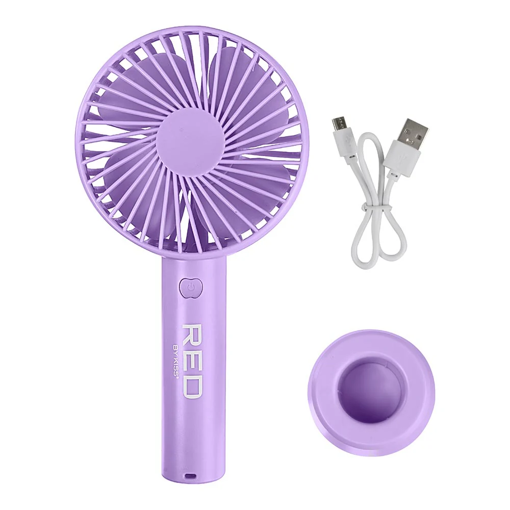 Red by Kiss Portable Handheld Beauty Fan - Image 2