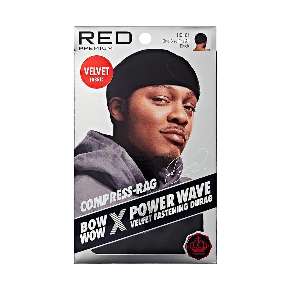 Red by Kiss Premium Bow Wow Power Pattern Velvet Compress Rag - Image 2