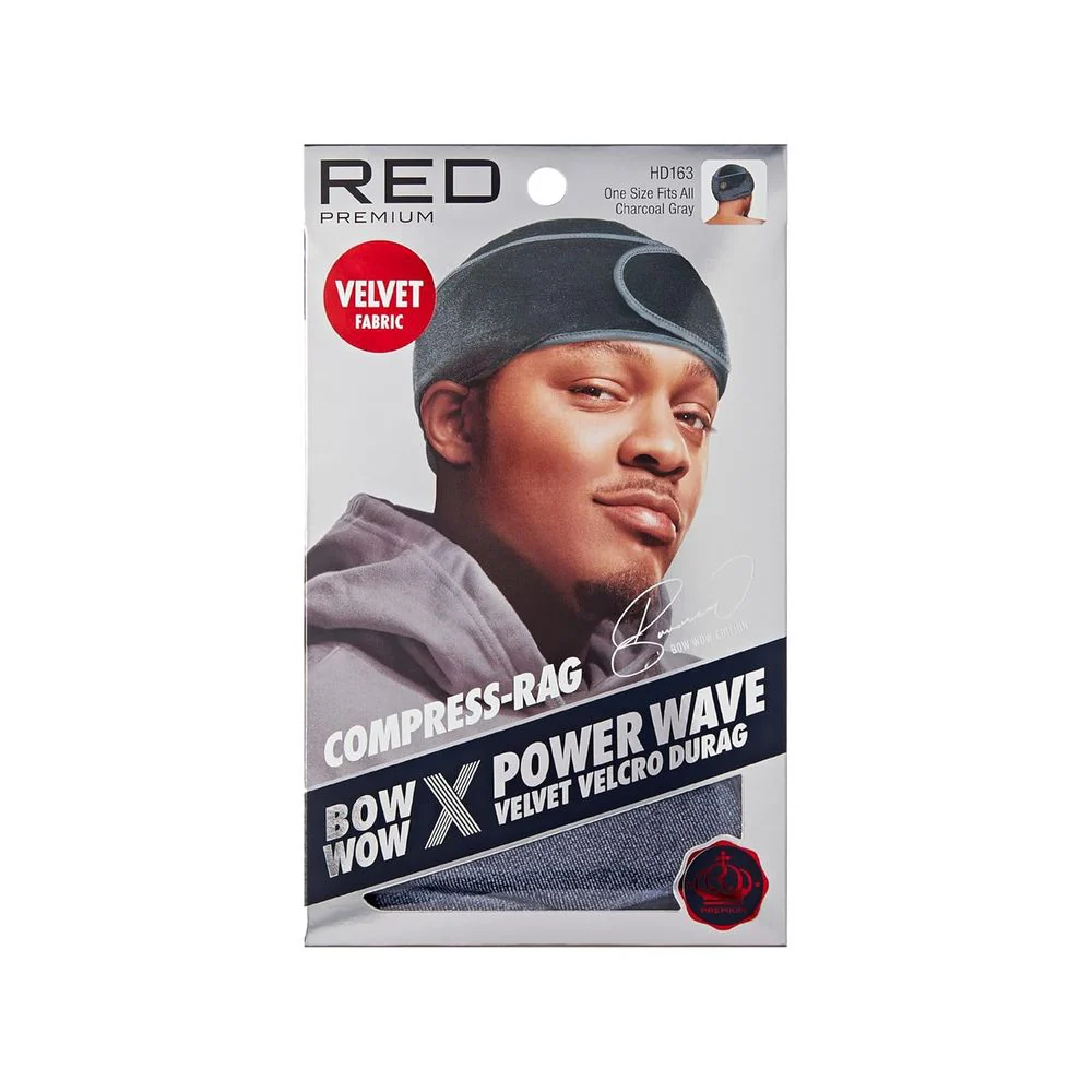 Red by Kiss Premium Bow Wow Power Pattern Velvet Compress Rag - Image 4