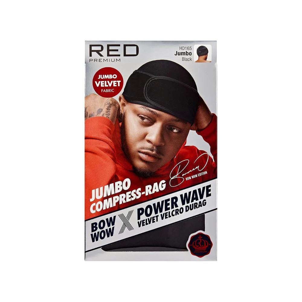 Red by Kiss Premium Bow Wow Power Pattern Velvet Compress Rag - Image 6